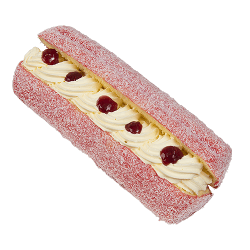 Cream Filled Raspberry Lamington