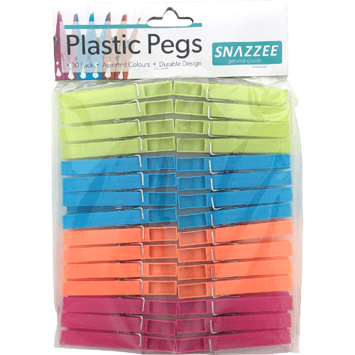 Snazzee Plastic Pegs 30 pack