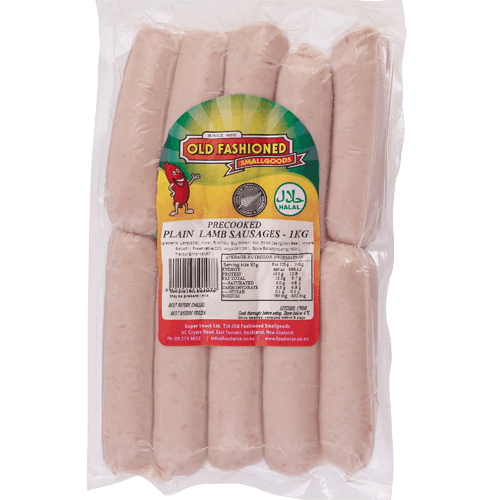 OFSG Plain Lamb Precooked Sausages