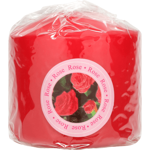 Golden Glow Candles Rose Pillar Candle