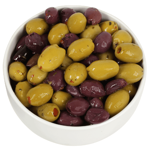 Pitted Marinated Olives per kg