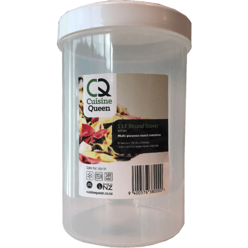 Cuisine Queen Screw Top Round Storer 1L