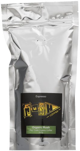 Rush Coffee Organic Espresso Coffee 200 g