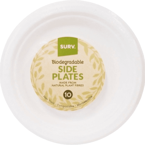 Surv Biodegradable Side Plates 10 pack