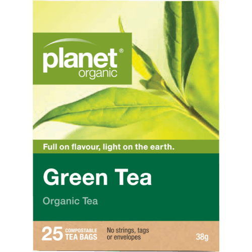 Planet Organic Green Tea Organic Tea Bags 25 pack