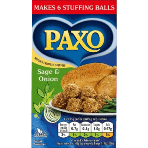 Paxo Sage & Onion Stuffing Balls Mix
