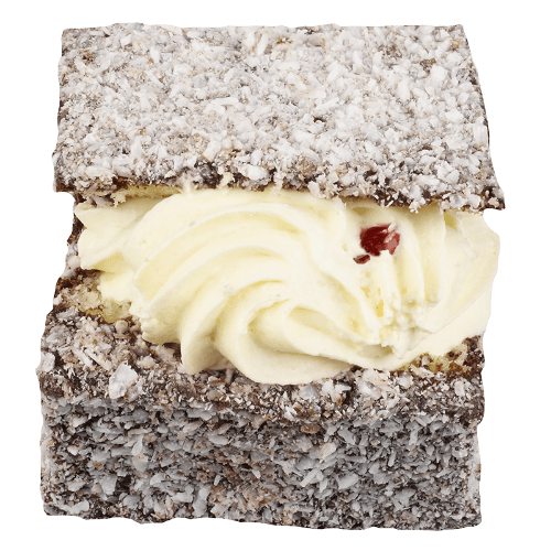 Chocolate Lamington With Mock Cream