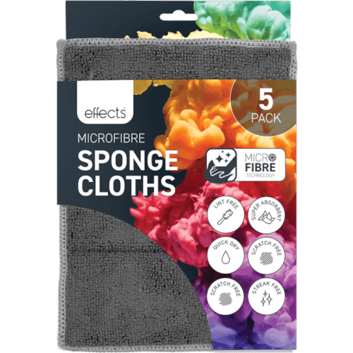 Effects Microfibre Kitchen Sponge Cloths