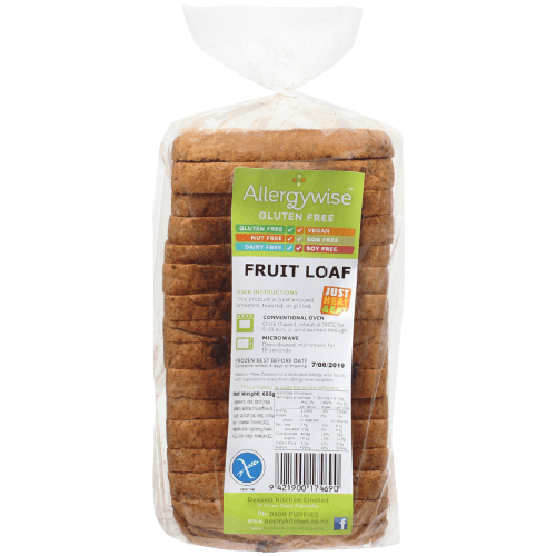 Gluten Free Fruit Loaf