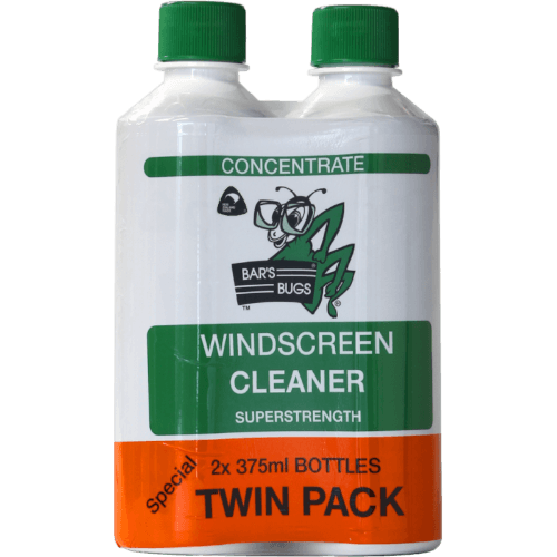 Bar's Bugs Windscreen Cleaner Twin Pack
