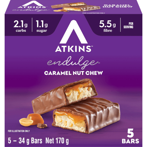Atkins Endulge Low Carb Caramel Nut Chew Bars