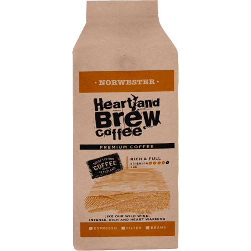 Heartland Coffee Norwester Ground Premium Coffee 1 kg