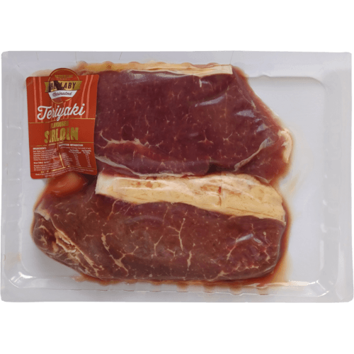 Wilson Hellaby Teriyaki Marinated Porterhouse Sirloin Beef per kg