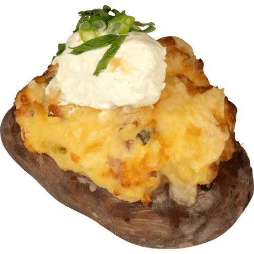 Ham & Cheese Filled Potato