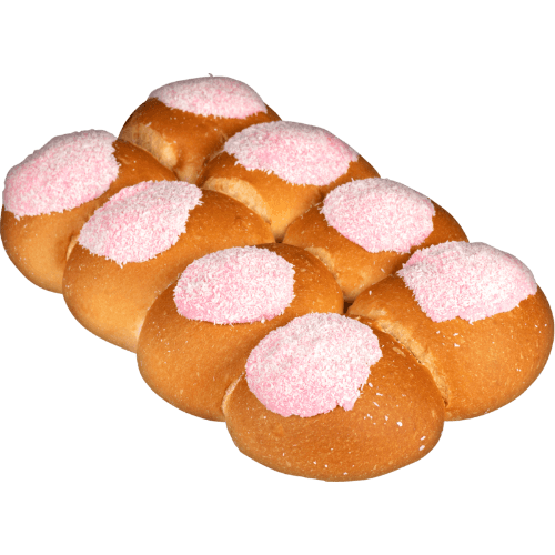 Iced Raspberry Buns