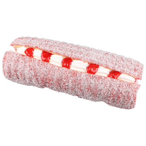 Raspberry Creme Filled Lamington Bar