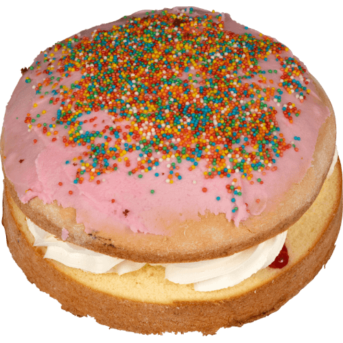 Iced Raspberry Sponge