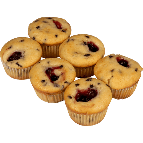 Chocolate Chip & Cherry Muffins 6 pack