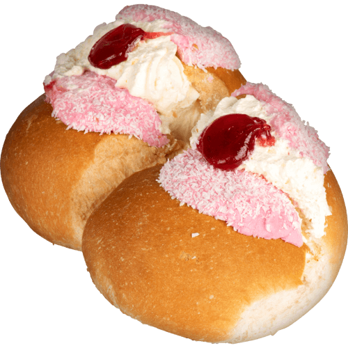 Raspberry Creamed Bun