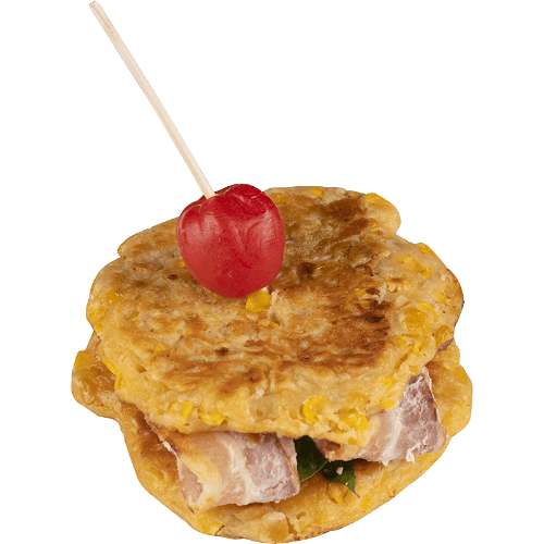 Corn Fritter Stack