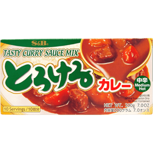 S&B Medium Hot Tasty Curry Sauce Mix