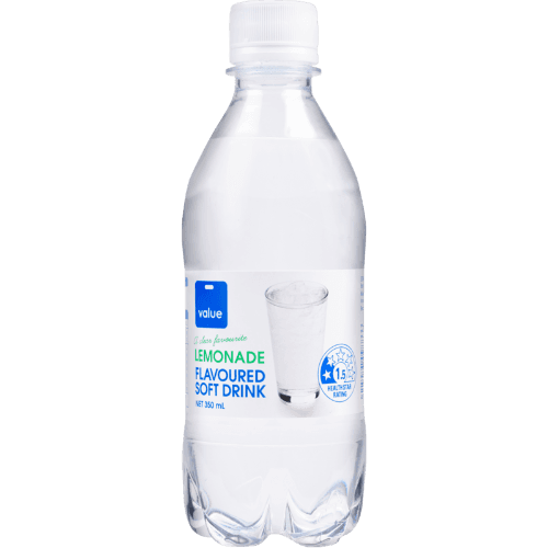 Value Lemonade Flavoured Soft Drink 350 mL