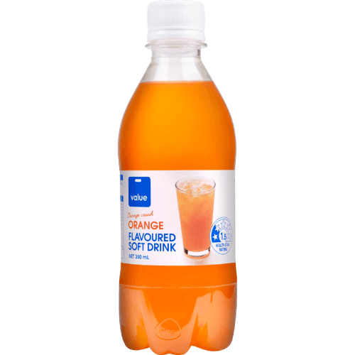 Value Orange Flavoured Soft Drink 350 mL
