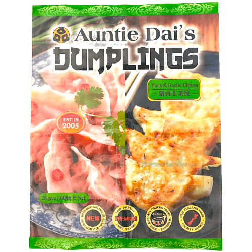 Auntie Dai's Pork, Garlic & Chive Dumplings