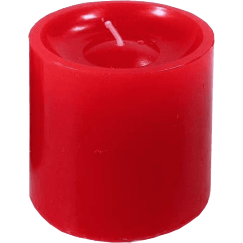 Red Pillar Candle