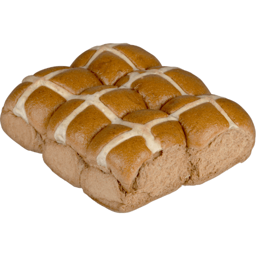 Spiced Fruitless Hot Cross Buns