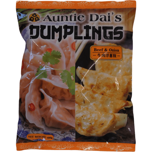 Auntie Dai's Beef and Onion Dumplings 600 g