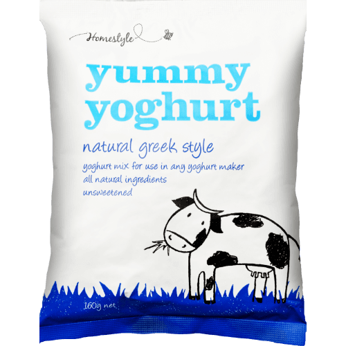 Homestyle Yummy Natural Greek Style Yoghurt Powder 160 g