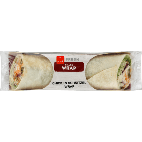 Pams Chicken Schnitzel Wrap 185 g