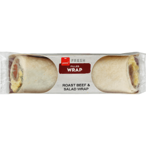 Pams Roast Beef and Salad Deli Wrap