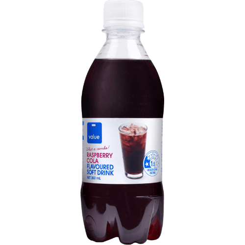 Value Raspberry Cola Flavoured Soft Drink 350 mL