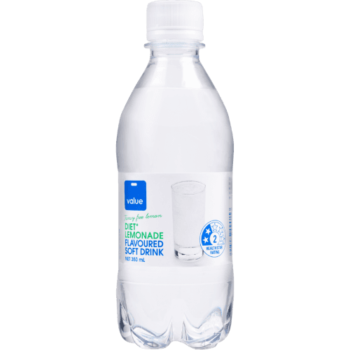 Value Diet Lemonade Flavoured Soft Drink 350 mL