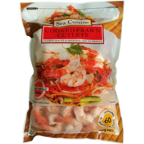 Sea Cuisine Vannamei 51/60 Cooked Prawn Cutlets