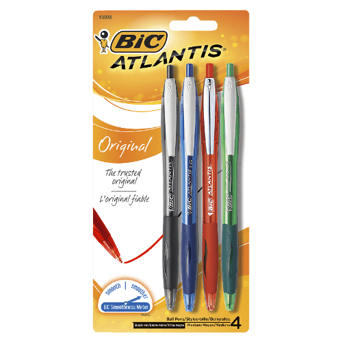 Bic Atlantis Ballpen Medium Assorted