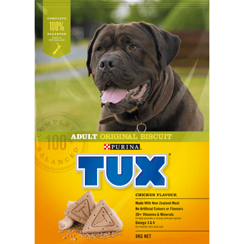 Purina TUX Adult Original Biscuit Chicken Dog Food 8 kg