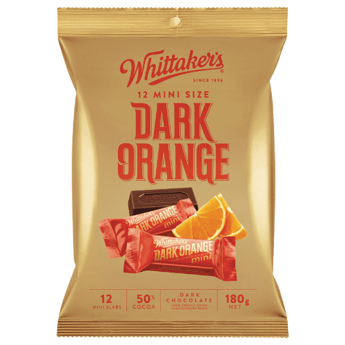 Whittaker's Dark Orange Chocolate Mini Slabs