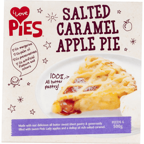 I Love Pies Salted Caramel Apple Pie 500 g