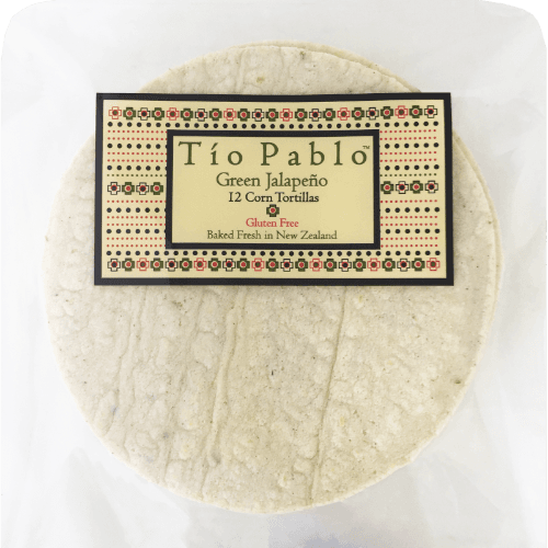 Tio Pablo Green Jalapeno Corn Tortillas 12 pack