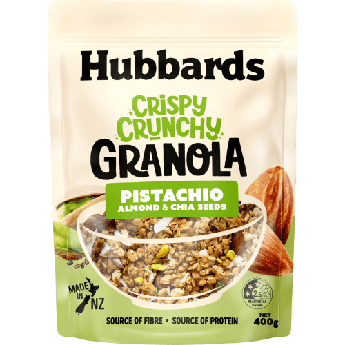 Hubbards Pistachio Almonds & Chia Seeds Crispy Crunchy Granola
