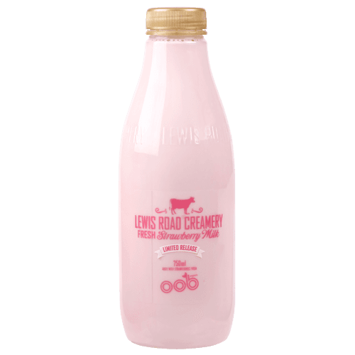 Lewis Road Creamery Strawberry Milk 750 mL