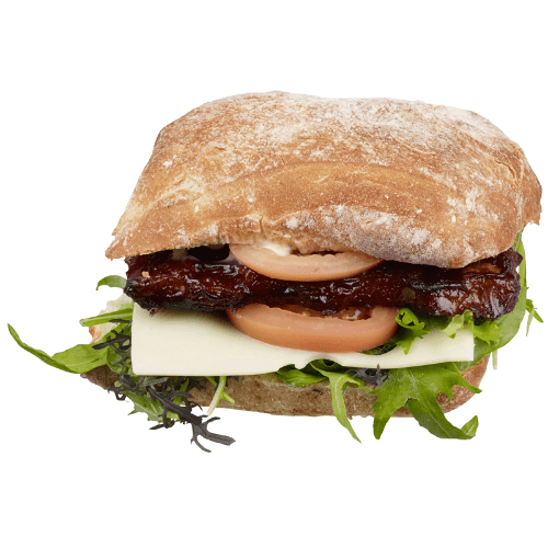 BBQ Pork Riblet Burger