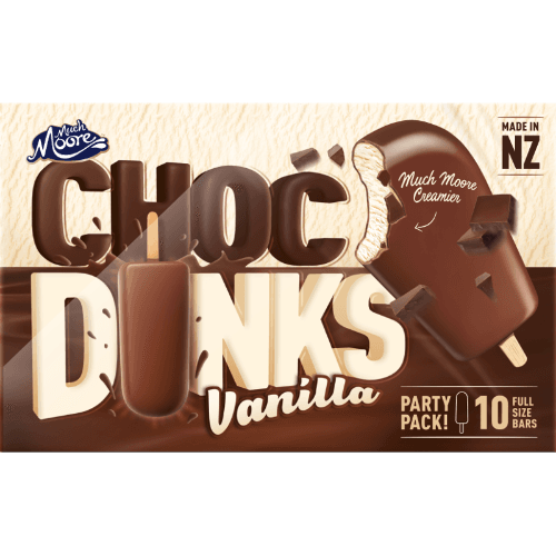 Much Moore Vanilla Choc Dunks Ice Cream Bars