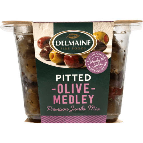 Delmaine Pitted Olive Medley Premium Jumbo Mix
