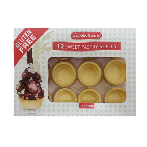 Lincoln Bakery Gluten Free Sweet Pastry Shells 45mm 12 each