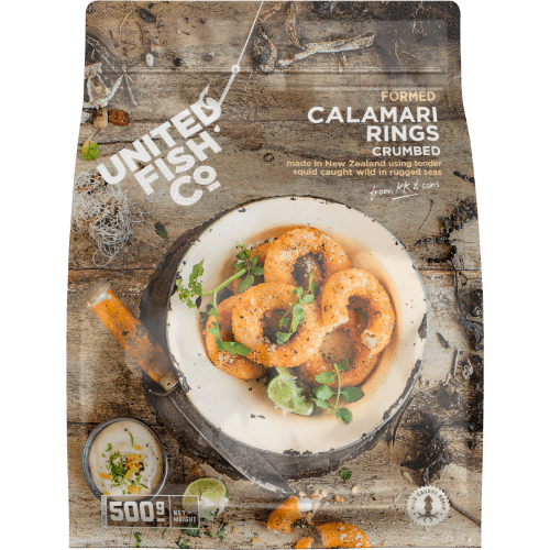 United Fish Co Formed Crumbed Calamari Rings