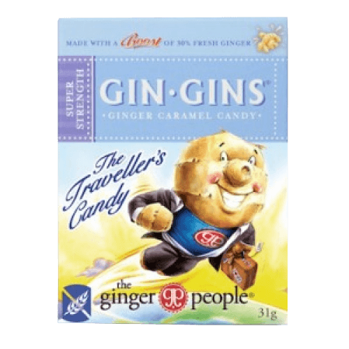 Gin Gins Super Strength Hard Ginger Candy Travel Box